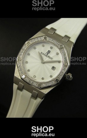 Audemars Piguet Royal Oak Ladies Quartz Replica Watch in Steel Case
