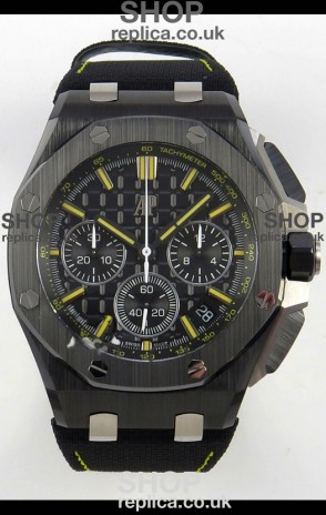 Royal Oak Offshore Chronograph 26420FE Black Ceramic Super Clone Watch 