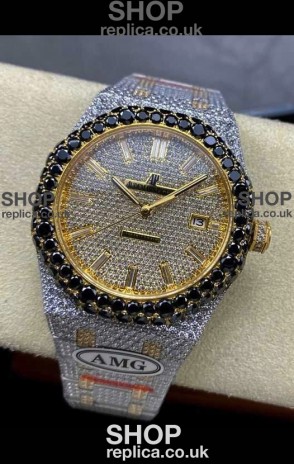 Royal Oak 15400 Iced Out Super Clone Edition 2 Super Clone Watch 