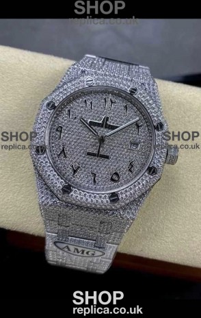 Royal Oak 15400 Iced Out Super Clone Edition 11 Super Clone Watch 