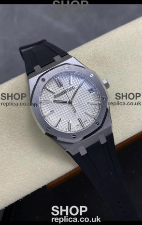 Royal Oak 15510 41mm Steel White Dial Super Clone Watch 