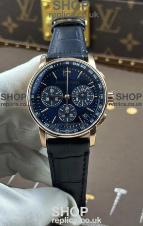 AP CODE 11.59 26393 Rose Gold Chrono Blue Dial Super Clone Watch 