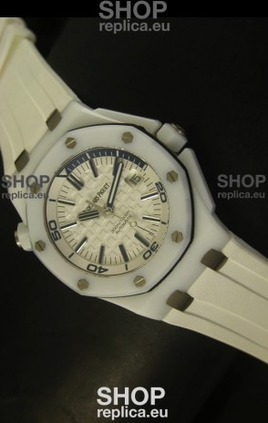 Audemars Piguet Royal Oak Diver White Ceramic - 1:1 Mirror Replica Watch