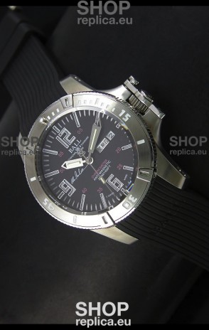 Ball Hydrocarbon Spacemaster Automatic Day Date Rubber Strap in Black Dial - Original Citizen Movement 