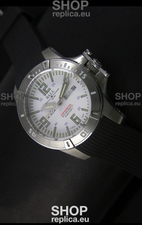 Ball Hydrocarbon Spacemaster Automatic Day Date Rubber Strap in White Dial - Original Citizen Movement 