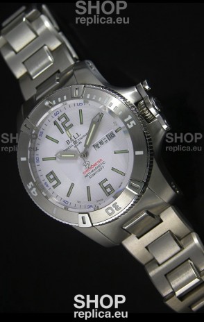 Ball Hydrocarbon Spacemaster Automatic Replica Day Date Watch in White Dial - Original Citizen Movement 
