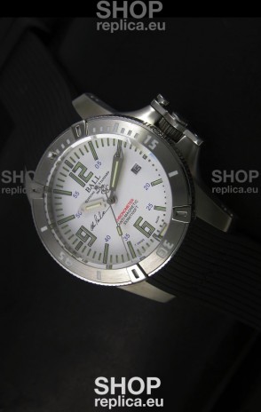 Ball Hydrocarbon Spacemaster Automatic Rubber Strap in White Dial - Original Citizen Movement 