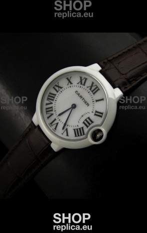 Cartier Ballon de Ladies Replica Watch in White Dial