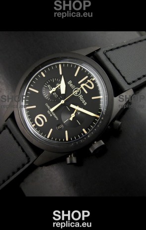 Bell and Ross BR126 Vintage Swiss Quartz Watch in PVD Casing