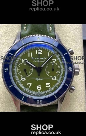 Blancpain Air Command Steel Casing Blue Bezel Super Clone Watch 