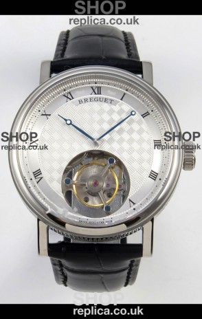 Breguet Classique Tourbillon Stainless Steel Roman Dial Super Clone Watch 