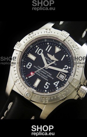 Breitling Avenger Seawolf Swiss Replica Watch in Black Dial