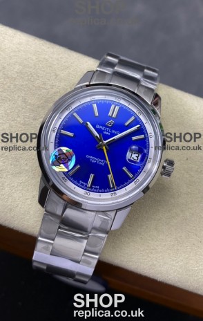 Top Time B31 38mm Blue Dial Steel Strap Super Clone Watch 