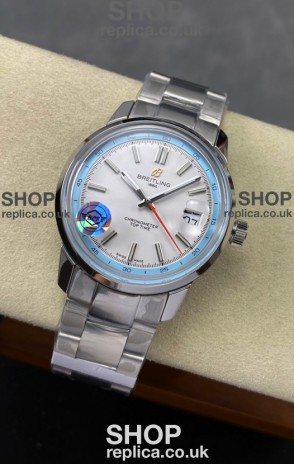 Top Time B31 38mm White Dial Steel Strap Super Clone Watch 
