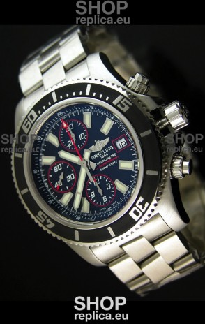 Breitling SuperOcean Abyss Swiss Chronograph Replica Watch - 1:1 Mirror Replica - 44MM Red Markers