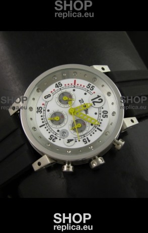 B.R.M.0011G6 Japanese Replica Quartz Watch in White Dial