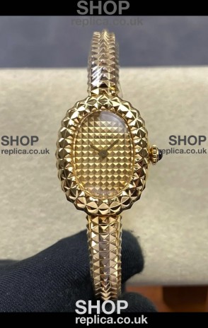Baignoire De Cartier Yellow Gold Super Clone Quartz Replica Watch