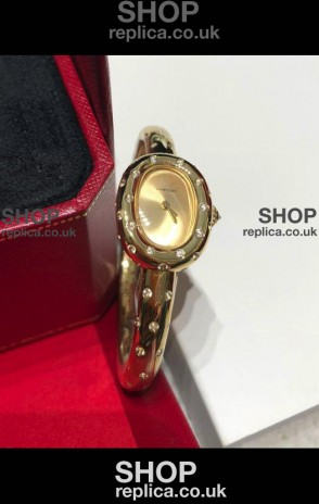 Baignoire De Cartier Yellow Gold Super Clone Quartz Replica Watch