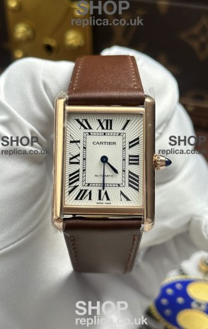 Cartier Tank Louis Automatic 27mm in Yellow Gold Super Clone Watch 