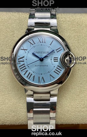 Ballon De Cartier Automatic Ice Blue 36MM Dial Super Clone Watch 