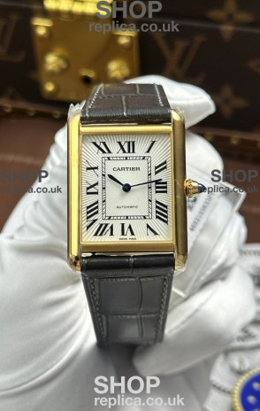 Cartier Tank Louis Automatic 27mm in Yellow Gold Super Clone Watch 