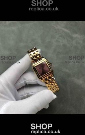 PANTHERE de Cartier 27MM Red Dial Super Clone Watch 