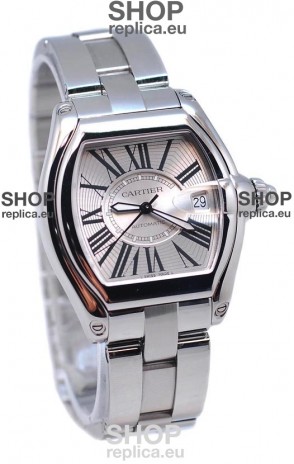 Cartier Roadster Swiss Ladies Swiss Watch in Silver Dial
