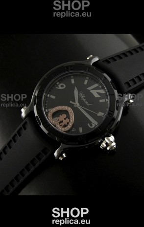 Chopard Limited Edition Swiss Replica Watch in Black Strap