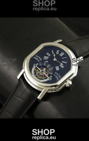 Daniel Roth Classic Tourbillon Swiss Watch in Black Dial