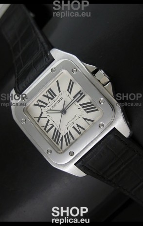 Cartier Santos 100 Swiss Automatic Watch - 1:1 Mirror Replica