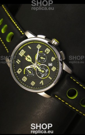 Scuderia Ferrari Heritage Chronograph Watch in Steel Case 