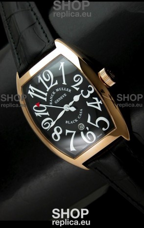 Franck Muller Black Casa Japanese Replica Watch in Black Dial