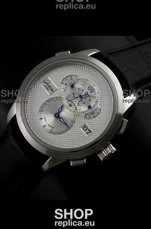 Glashuette ST. Steel Japanese Replica Watch in White Dial