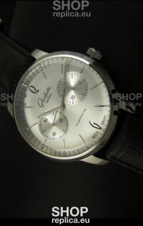 Glashuette Senator Japanese Replica Watch in Steel Dial