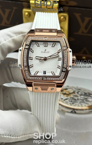Hublot Spirit of Big Bang Rose Gold White Dial 39MM Super Clone Watch 