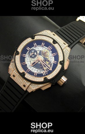 Hublot Big Bang King Power Skeleton Swiss Watch Diamonds Casing