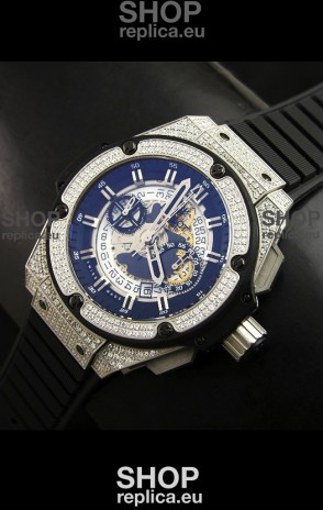 Hublot Big Bang King Power Skeleton Steel with Diamonds