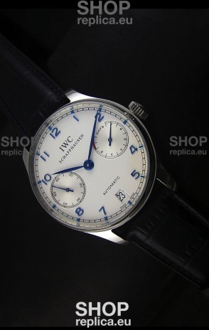 IWC Portugieser IW500705 Swiss Automatic Watch in White Dial - Updated 1:1 Mirror Replica 