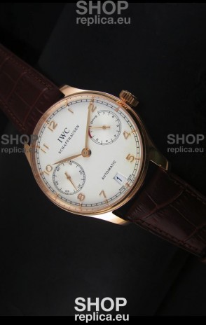 IWC Portugieser IW500701 Swiss Automatic Watch in White Dial - Updated 1:1 Mirror Replica 