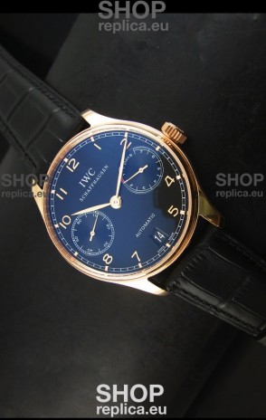 IWC Portugieser IW500702 Swiss Automatic Watch in Black Dial - Updated 1:1 Mirror Replica 