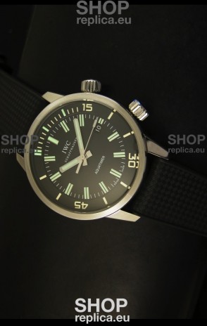 IWC Aquatimer Automatic Vintage 1967 Swiss Watch in Black Dial