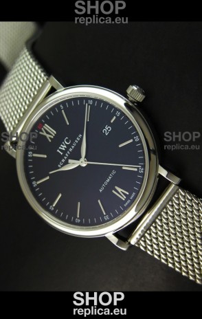 IWC Schaffhausen Swiss Replica Watch in Mesh Steel Strap