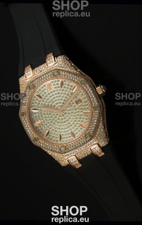 Audemars Piguet Royal Oak LADY Replica Watch in Diamonds Dial Edition