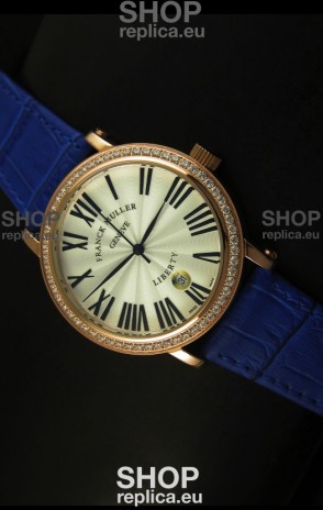 Franck Muller Master of Complications Liberty Japanese Watch in Purple Strap