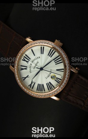 Franck Muller Master of Complications Liberty Japanese Watch in Brown Strap