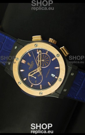 Hublot Classic Fusion Chrono Japanese Quartz Replica Watch in Blue Dial