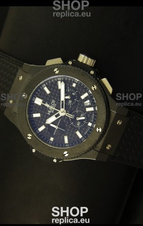 Hublot Big Bang Black Ceramic Case Watch in Quartz Movement