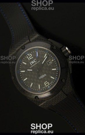 IWC Ingenieur Carbon Casing Swiss Replica Watch in Black Carbon Dial