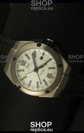 IWC Ingenieur Full Titanium Swiss Replica Watch in White Dial