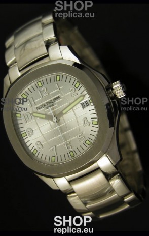 Patek Philippe 5167 Aquanaut Jumbo Swiss Replica Watch - 1:1 Mirror Replica White Dial